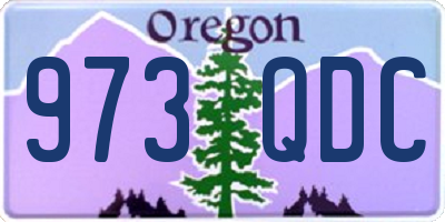 OR license plate 973QDC