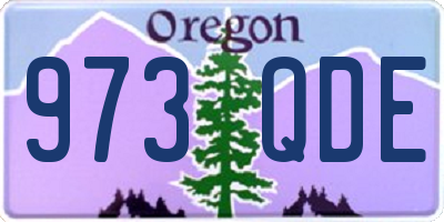 OR license plate 973QDE