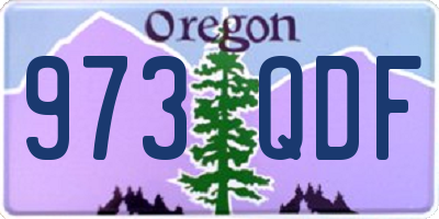 OR license plate 973QDF