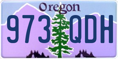 OR license plate 973QDH