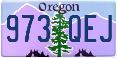 OR license plate 973QEJ