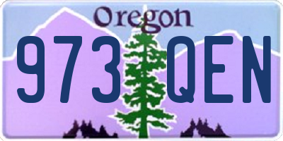 OR license plate 973QEN