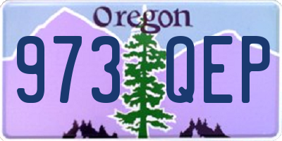 OR license plate 973QEP