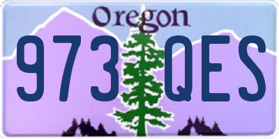 OR license plate 973QES