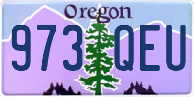 OR license plate 973QEU