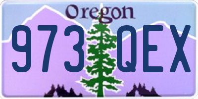 OR license plate 973QEX