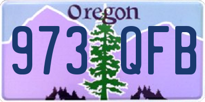 OR license plate 973QFB