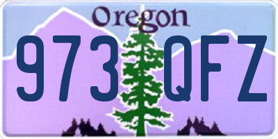 OR license plate 973QFZ