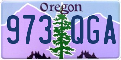 OR license plate 973QGA