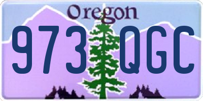 OR license plate 973QGC
