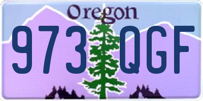 OR license plate 973QGF