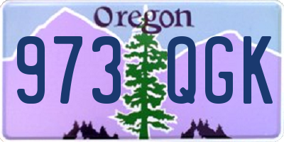 OR license plate 973QGK