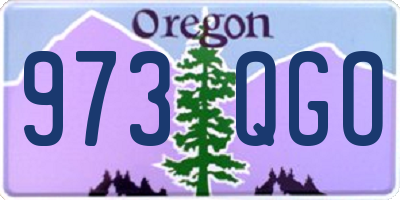 OR license plate 973QGO