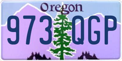 OR license plate 973QGP