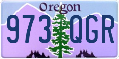 OR license plate 973QGR