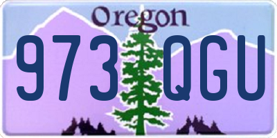 OR license plate 973QGU