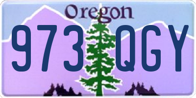 OR license plate 973QGY