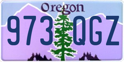 OR license plate 973QGZ