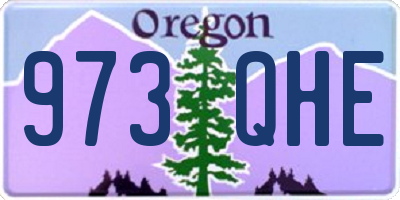 OR license plate 973QHE