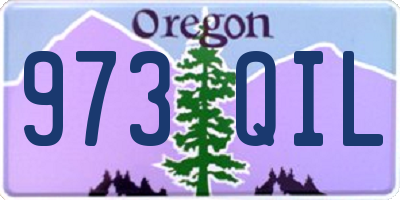 OR license plate 973QIL