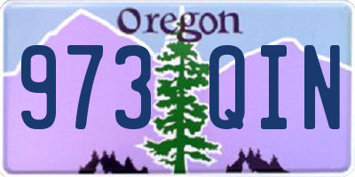 OR license plate 973QIN