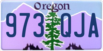 OR license plate 973QJA