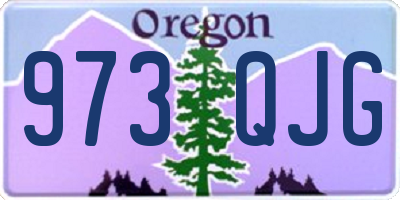 OR license plate 973QJG