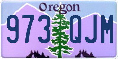 OR license plate 973QJM