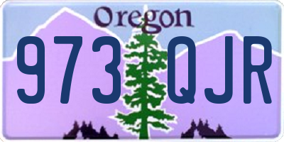 OR license plate 973QJR