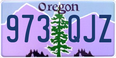 OR license plate 973QJZ