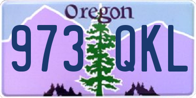 OR license plate 973QKL