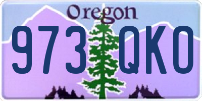 OR license plate 973QKO