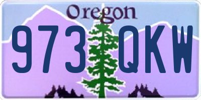 OR license plate 973QKW