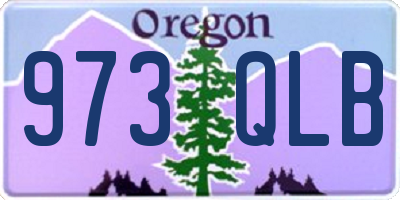 OR license plate 973QLB