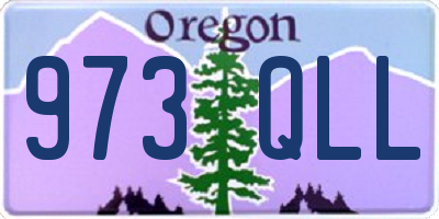 OR license plate 973QLL