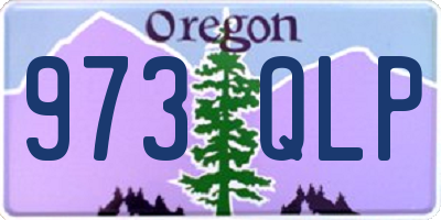 OR license plate 973QLP