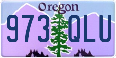 OR license plate 973QLU