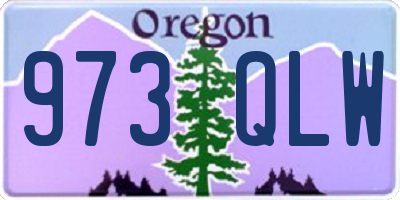 OR license plate 973QLW