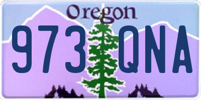 OR license plate 973QNA