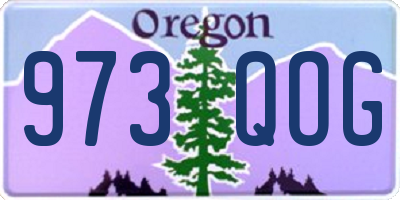 OR license plate 973QOG