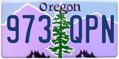 OR license plate 973QPN