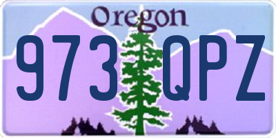 OR license plate 973QPZ