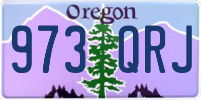 OR license plate 973QRJ