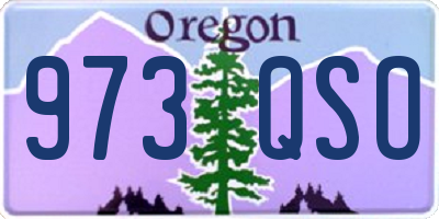 OR license plate 973QSO