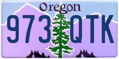 OR license plate 973QTK