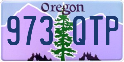 OR license plate 973QTP
