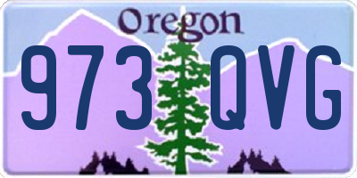 OR license plate 973QVG