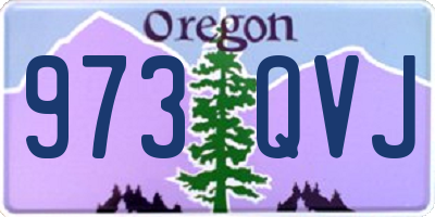 OR license plate 973QVJ