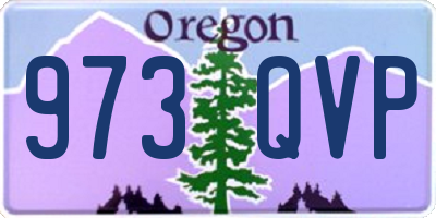 OR license plate 973QVP