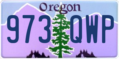 OR license plate 973QWP